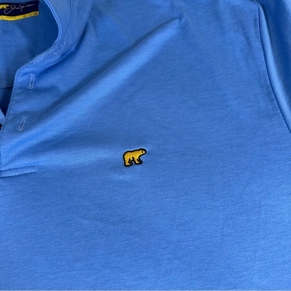 Jack Nicklaus Polo Shirt Mens XXL Light Blue Performance 18 Golden Bear Golf - Picture 3 of 9